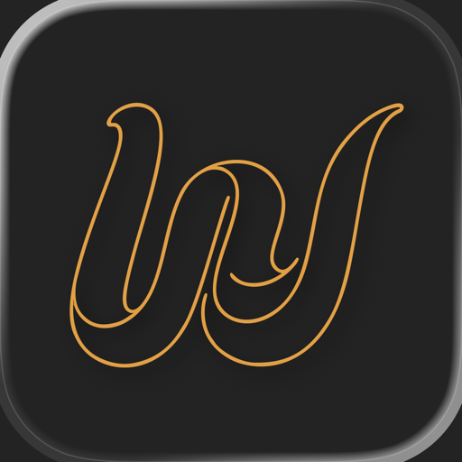Walk With Jesus app icon — gold ribbon W